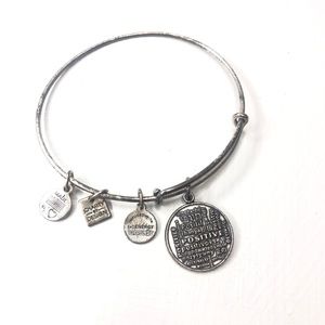 Alex and Ani silver tone positivity wrap bracelet